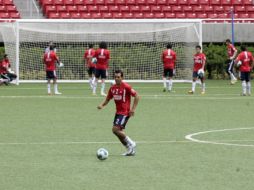 Jugadores del Club Chivas, durante sesión de entrenamiento en Guadalajara. A.HINOJOSA  /