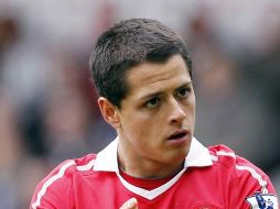El goleador mexicano, Javier 'Chicharito' Hernández, reaparecerá a finales de agosto o principios de septiembre. MEXSPORT  /