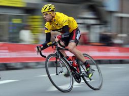 El australiano luego de correr el Sparkassen- giro en Alemania. EFE  /