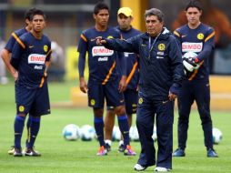 Sesión de entrenamiento de los jugadores del Club América. MEXSPORT  /