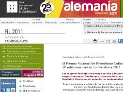 La convocatoria puede consultarse en la página web de la FIL Guadalajara. ESPECIAL  /