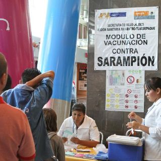 Secretaría de Salud Jalisco aplica mil 200 vacunas contra el sarampión