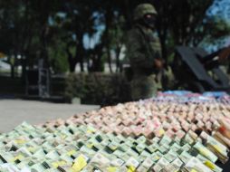 En el interior de una finca el Ejército encontró el dinero. NTX  /