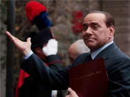 Silvio Berlusconi comparece ante Parlamento italiano para calmar tensión sobre economía. ARCHIVO  /