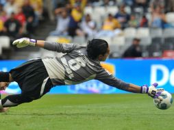 El arquero Martínez no fue exigido durante el partido. EFE  /