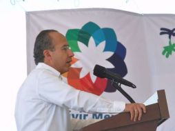 Felipe Calderón realiza este jueves una gira de trabajo en Michoacán. NOTIMEX  /