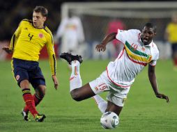Santiago Arias de Colombia durante el juego contra Malí donde aseguraron su entrada a octavos. AFP  /
