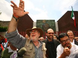 El poeta tenía una cita con la Junta de Coordinación Política de la Cámara de Diputados. NTX  /