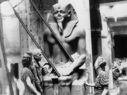 La figura fue tallada de un solo bloque de granito y representa a Amenemhat II. ESPECIAL  /