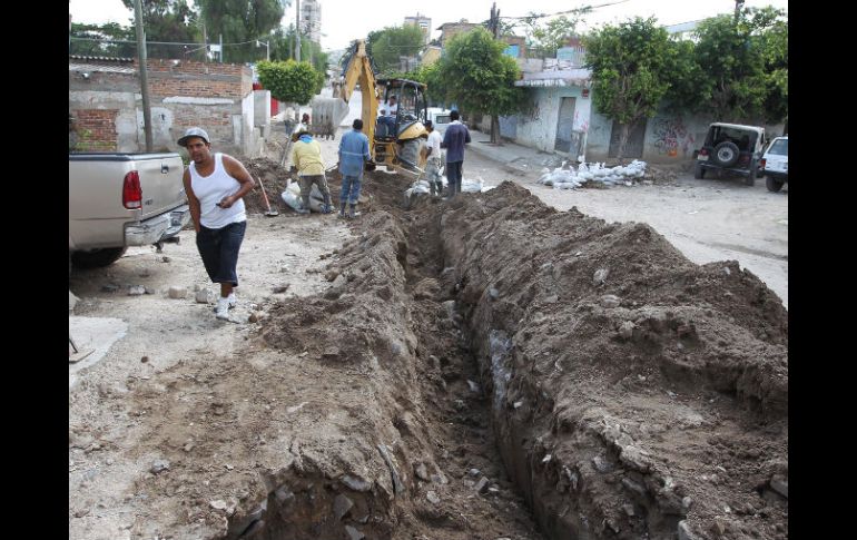 Vista de los avances de los trabajos del nodo vial en la colonia Las Juntas. E. PACHECO  /