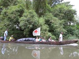 La delegación se trasladaba en una lancha, la cual fue interceptada por el grupo guerrillero. EFE  /