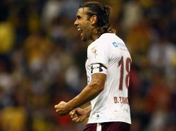 El jugador Jorge Zamogilny de Estudiantes, durante juego contra América en la semana 3 del Torneo Apertura 2011. MEXSPORT  /