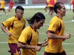 Jugadores del Club Estudiantes, entrenan en las canchas del Tres de Marzo para su próximo partido del Torneo Apertura. EL INFORMADOR  /
