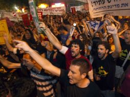 Miles de israelíes marchan hoy durante una protesta para pedir cambios sociales. EFE  /