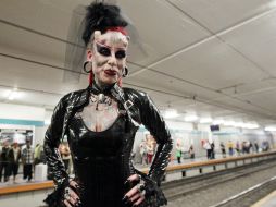 Mary José Cristerna es la mujer más tatuada y modificada de Latinoamérica. E.BARRERA  /