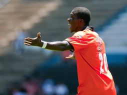 El jugador Franco Arizala de Jagures, durante partido de la Jornada Cuatro del Torneo Apertura ante Puebla. MEXPORT  /