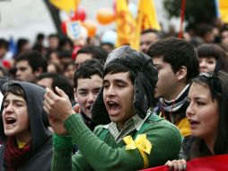 Los inconformes chilenos piden el fortalecimiento de la educación. EFE  /