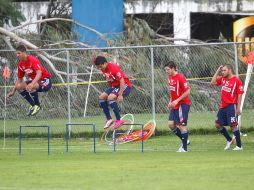 Los jugadores del Club Chivas, durante sesión de entrenamiento en Verde Valle. EL INFORMADOR  /