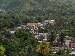La montaña El Yunque, en la ciudad de Baracoa, provincia de Guantánamo, Cuba. EFE  /