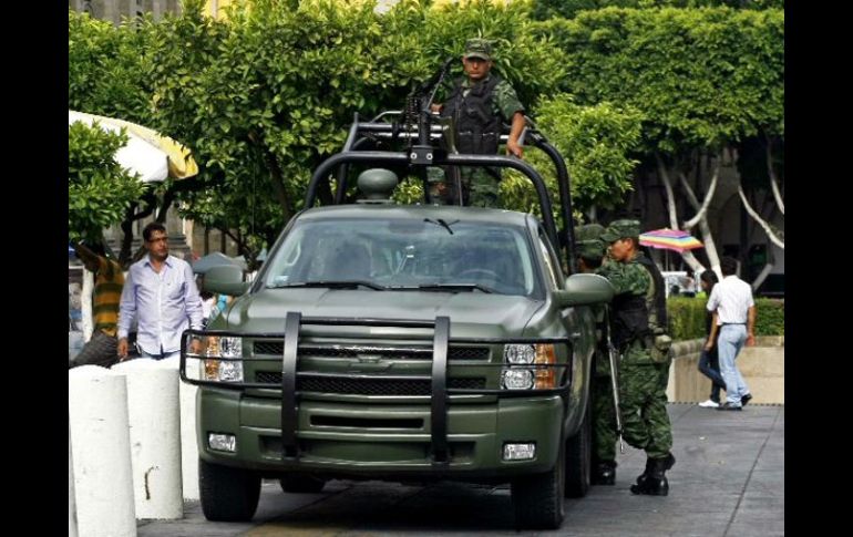 Pretende contrarrestar el índice de la delincuencia organizada con la presencia del Ejército y la Policía Federal. ARCHIVO  /