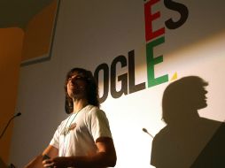 El conferencista español Ernest Delgado durante la serie de conferencias ''Esto es Google''. EFE  /