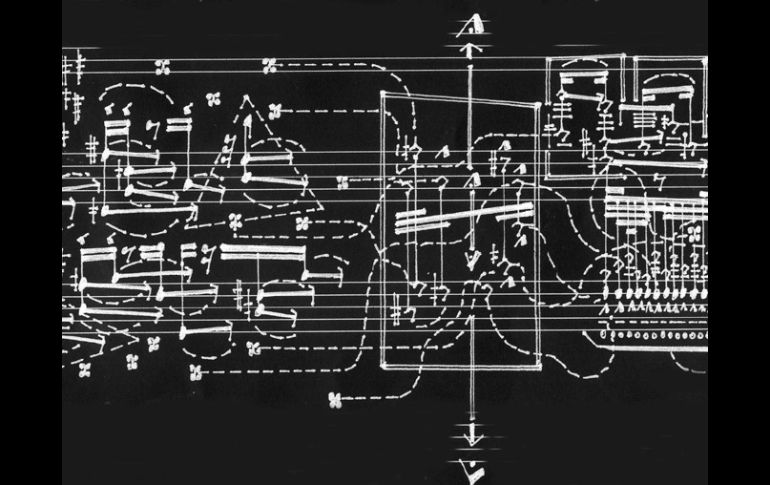 Fragmento de una partitura de Angelo Sturiale. ESPECIAL  /
