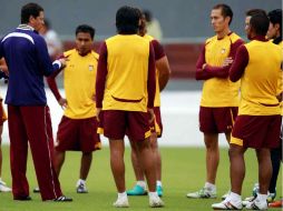 Los jugadores del equipo 'abandonado' tratan de mejorar en sus prácticas rumbo a la fecha 5 del Apertura. MEXSPORT  /