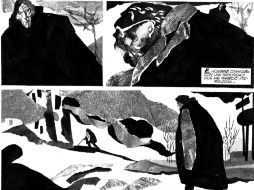 Imagen del cómic Informe sobre ciegos,basado en una obra de Ernesto Sábato. EFE  /