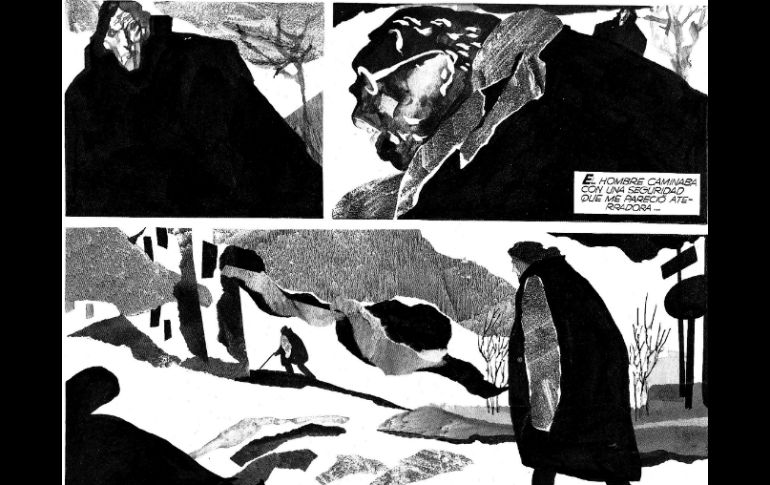 Imagen del cómic Informe sobre ciegos,basado en una obra de Ernesto Sábato. EFE  /