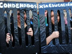 Los estudiantes chilenos buscan una educación gratuita y de calidad. AFP  /