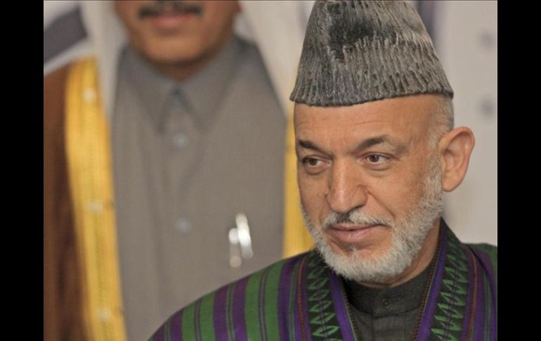El mandato actual de Hamid Karzai concluirá a finales de 2014, por lo que anuncia que no se presentará a reelección presidencial. EFE  /