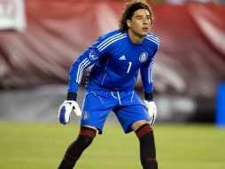 El arquero mexicano, Guillermo Ochoa, durante partido amistoso de la Selección nacional ante Estados Unidos. MEXSPORT  /