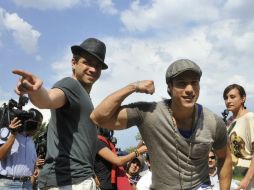 La pareja venezolana está en México filmando su videoclip 'El poeta'. EFE  /