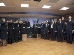 Los 32 delegados estatales de la PGR rindieron protesta ante el subprocurador de la dependencia. EL UNIVERSAL  /