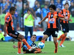 Jugadores del club Pachuca, durante juego de la Jornada Cuatro del Torneo Apertura. MEXSPORT  /