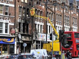 Los edificios de Inglaterra sufrieron daños materiales a causa de los disturbios vividos hace unos días. EFE  /