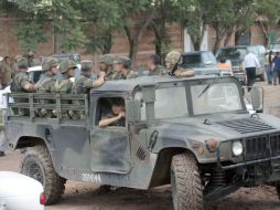 Como respuesta a denuncias anónimas, elementos de la Sedena acudieron a distintos puntos de la ZMG. ARCHIVO  /