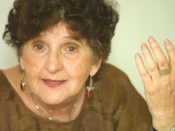 Margo Glantz participó el día de hoy y habló sobre el tema del narcotráfico en la literatura. ARCHIVO  /