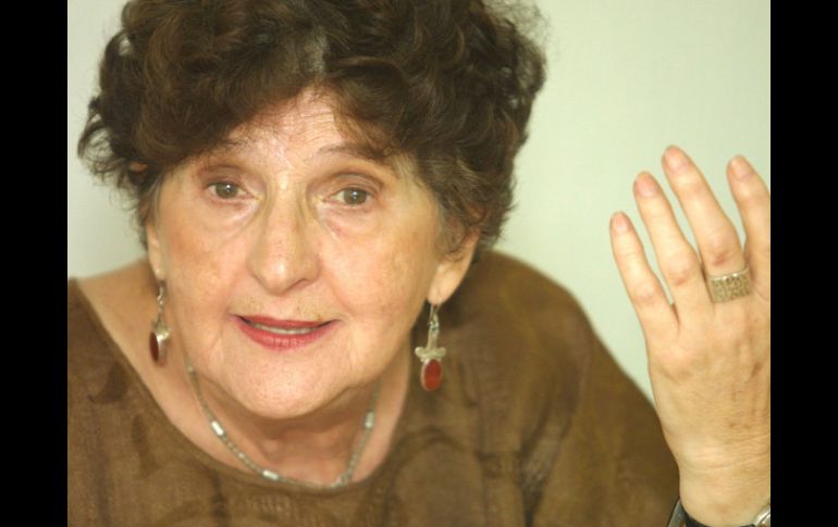 Margo Glantz participó el día de hoy y habló sobre el tema del narcotráfico en la literatura. ARCHIVO  /