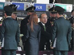 El Presidente Felipe Calderón durante el acto. NTX  /