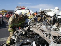 En el accidente sucedido en la carretera Guadalajara–Colima fallecieron dos personas. M. PATIÑO  /