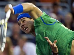 El español durante el juego contra el croata Ivan Doding. AP  /