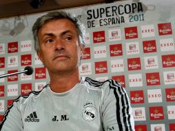 El técnico del Real Madrid, José Mourinho, durante rueda de prensa. REUTERS  /