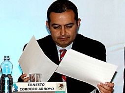 Ernesto Cordero enfatizó que 'no se dejen engañar, el PAN está de pie y está ganando'. EL UNIVERSAL  /