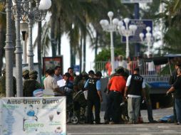 Autoridades acudieron al lugar del atentado. NTX  /