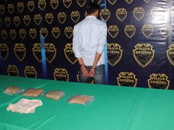 En la base central de la Policía estatal fue presentado Rorban Torres Parado. O. RUVALCABA  /