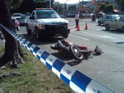 El accidente sucedió sobre la Avenida López Mateos en dirección hacia la glorieta Colón a su cruce José María Vigil. M. PATIÑO  /