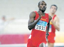 El velocista Aleyne Francique (en la imagen, durante Atenas 2004) es uno de los atletas más populares de Granada. MEXSPORT  /