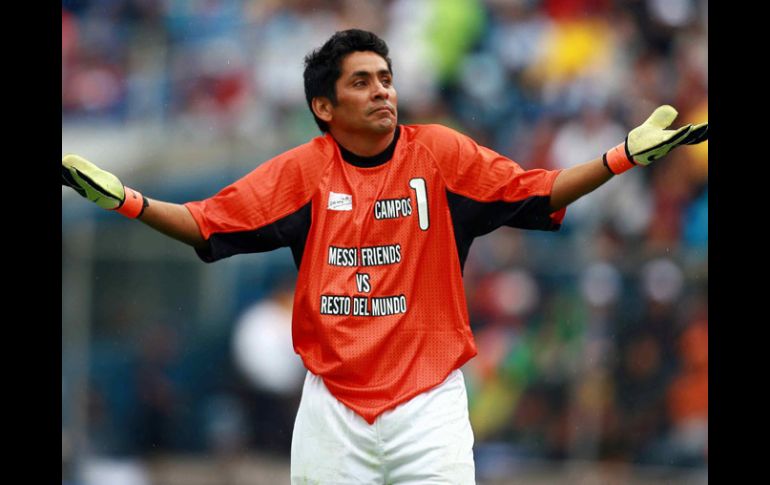 Jorge Campos es de los primeros elegidos al recinto del futbol mundial en Pachuca. MEXSPORT  /
