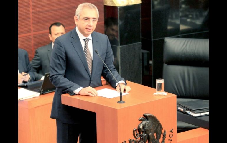 Salvador Vega Casillas compareció ante la Comisión Permanente. EL UNIVERSAL  /